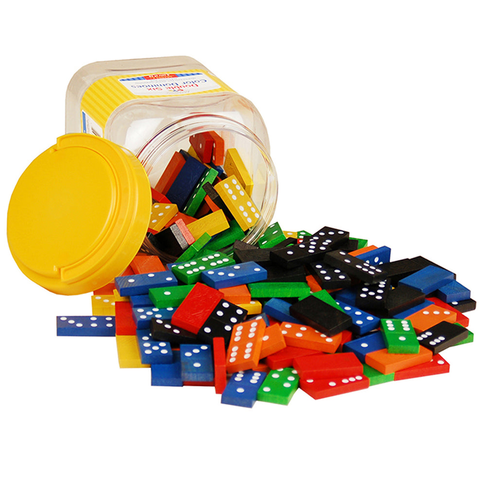 Learning Advantage Double Six Colorful Dominoes Set - 168 Pieces