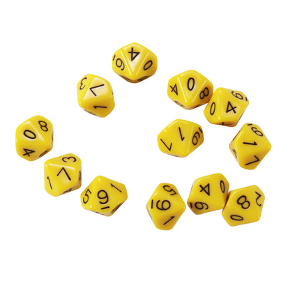 Learning Advantage Vibrant 10-Sided Polyhedral Dice - Math Mastery Set