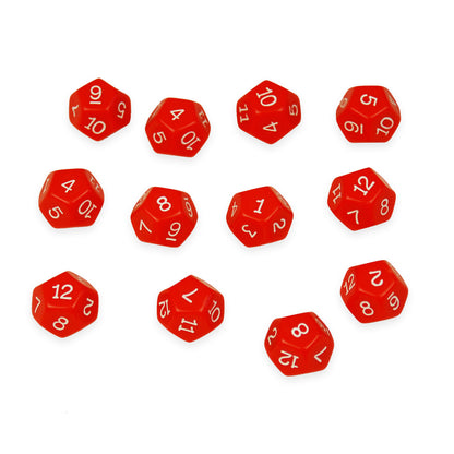 Learning Advantage Colorful 12-Sided Polyhedral Dice Set of 36