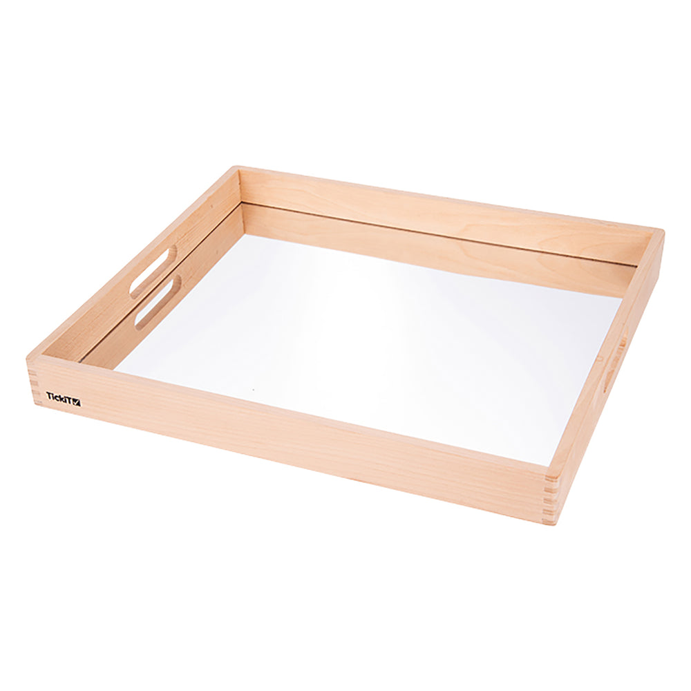 TickiT® Wooden Mirror Tray - Sensory Play Reflection Station