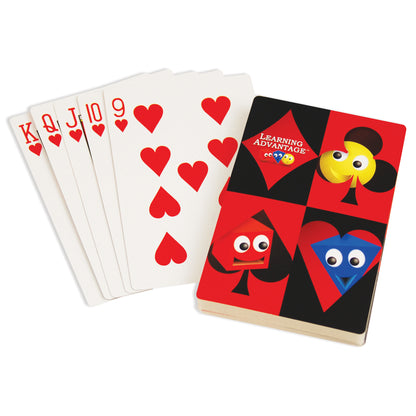 Learning Advantage Jumbo Card Deck for Kids, Double Pack