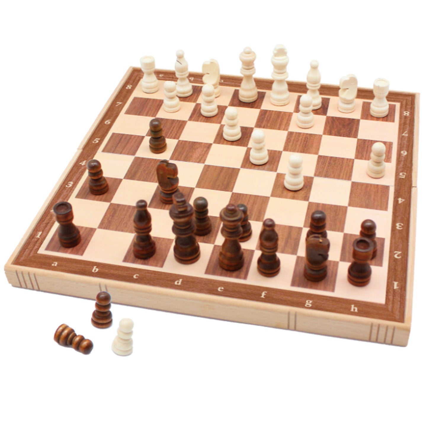 ROO GAMES Deluxe Magnetic Travel Chess Set for On-the-Go Strategy