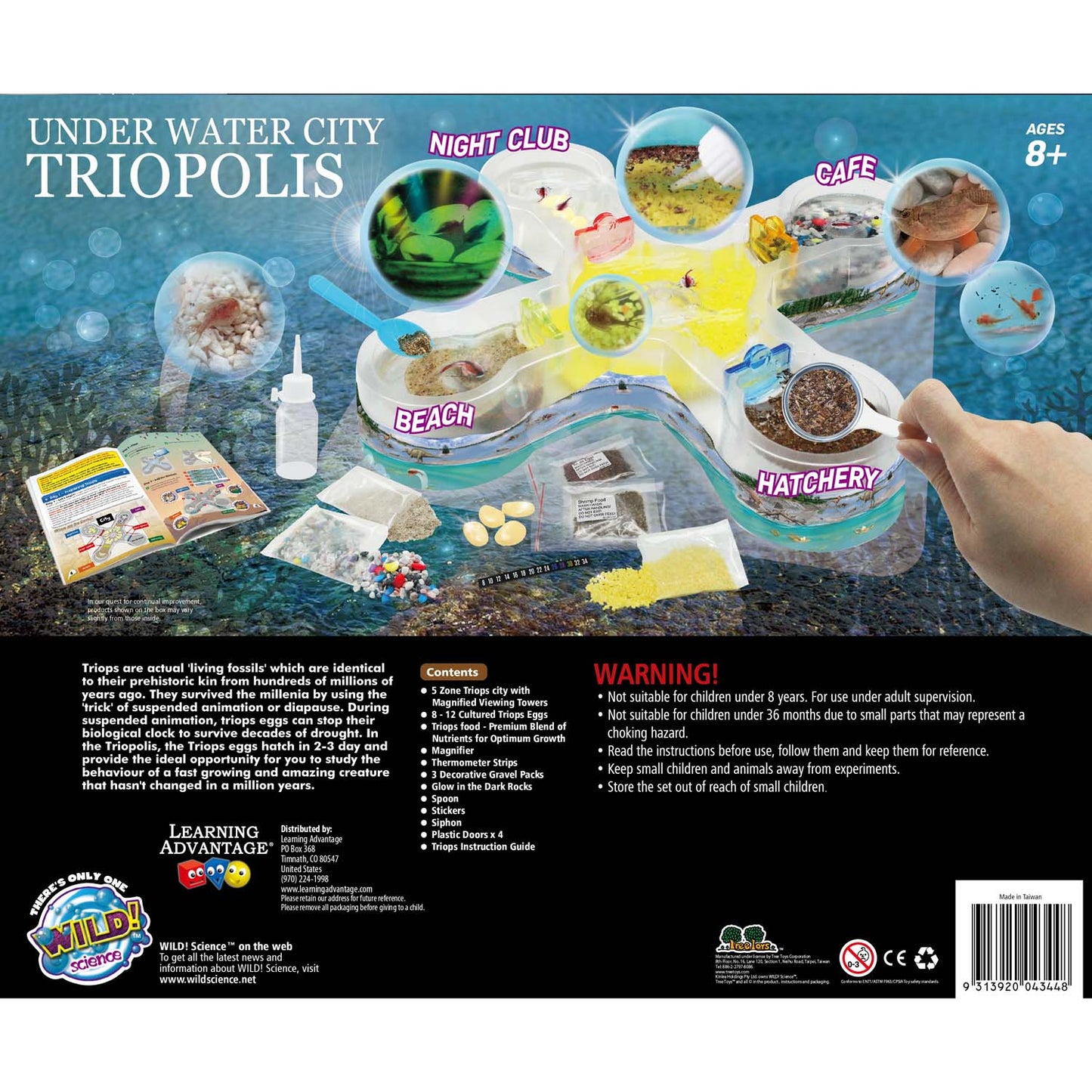 WILD ENVIRONMENTAL SCIENCE Underwater City Triopolis - Science Kit for Ages 8+