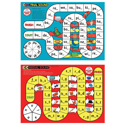 Didax® CVC Spelling Board Game - Early Reading Skills - Vibrant Fun