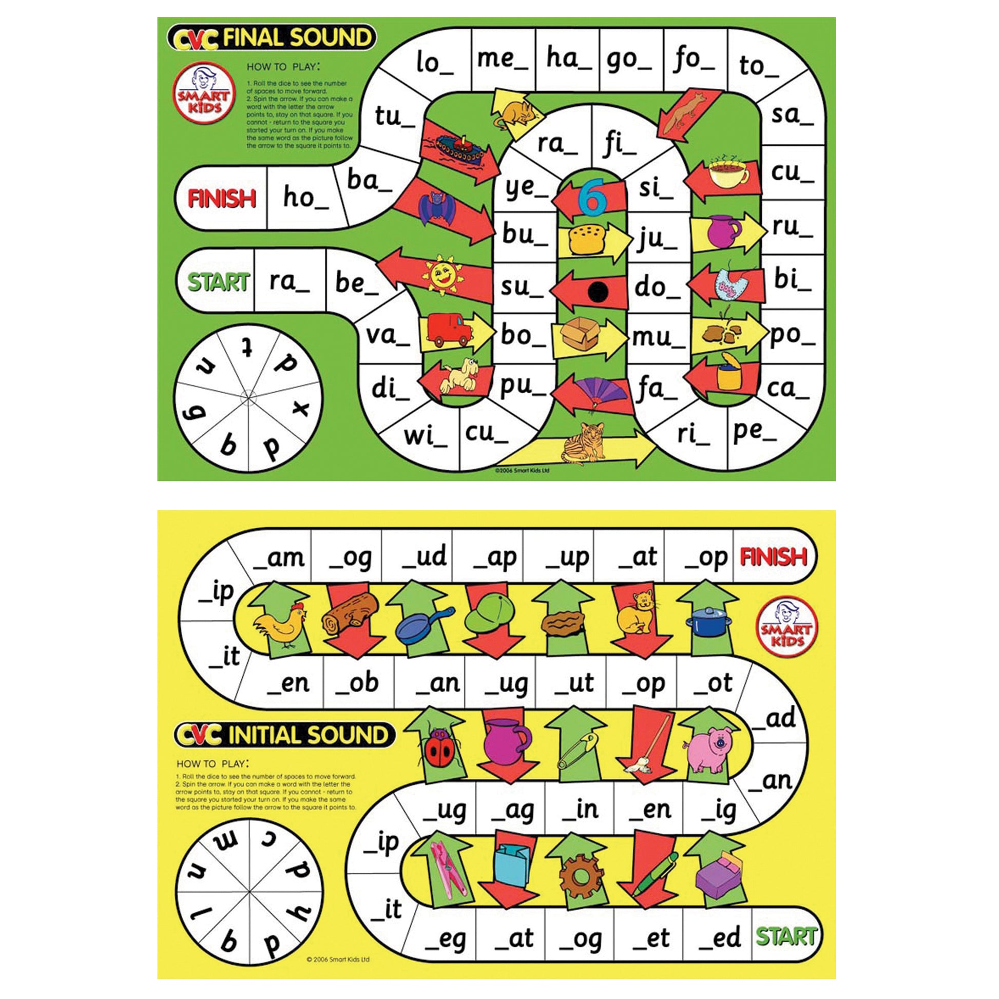 Didax® CVC Spelling Board Game - Early Reading Skills - Vibrant Fun