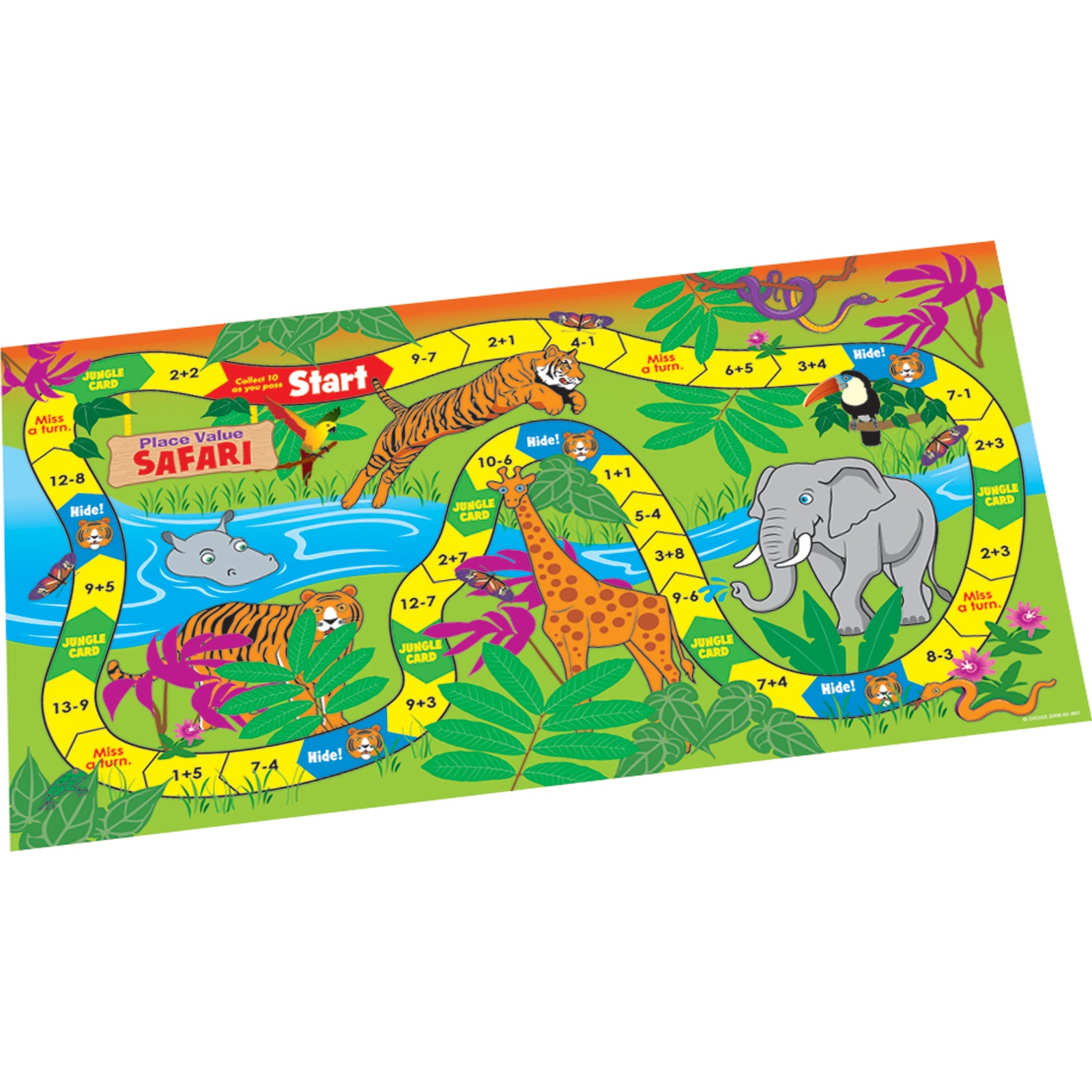 Didax Place Value Safari Game - Jungle Math Adventure