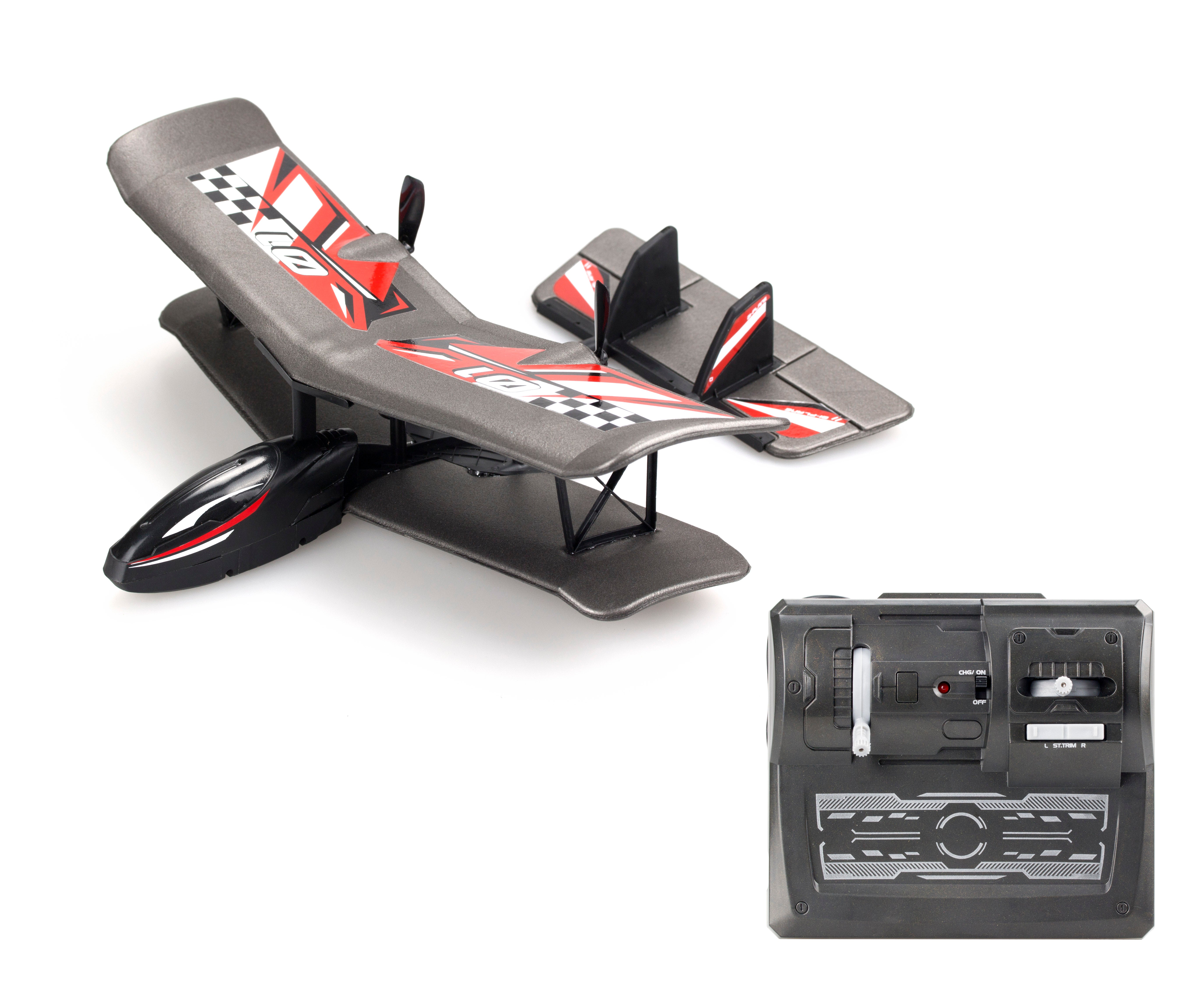 FLYBOTIC Bi Wing Evo 2.4GHz RC Plane Red Toys R Us