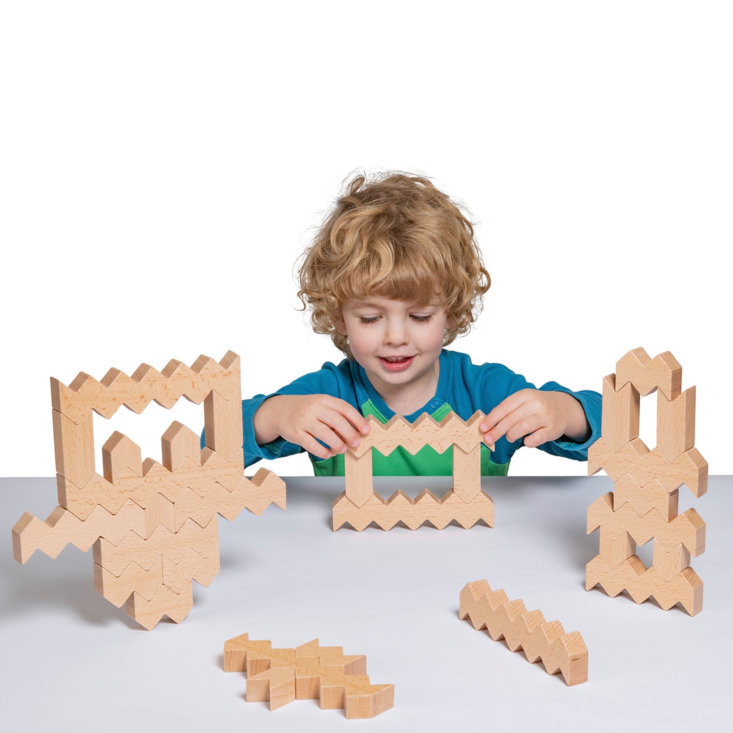 Educational Advantage ZigZag Blocks - 30 Piece Building Set