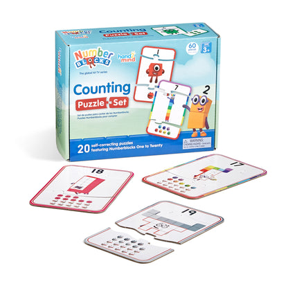 Hand2Mind Numberblocks Math Puzzle 3-Pack - Counting, Addition, Sequencing