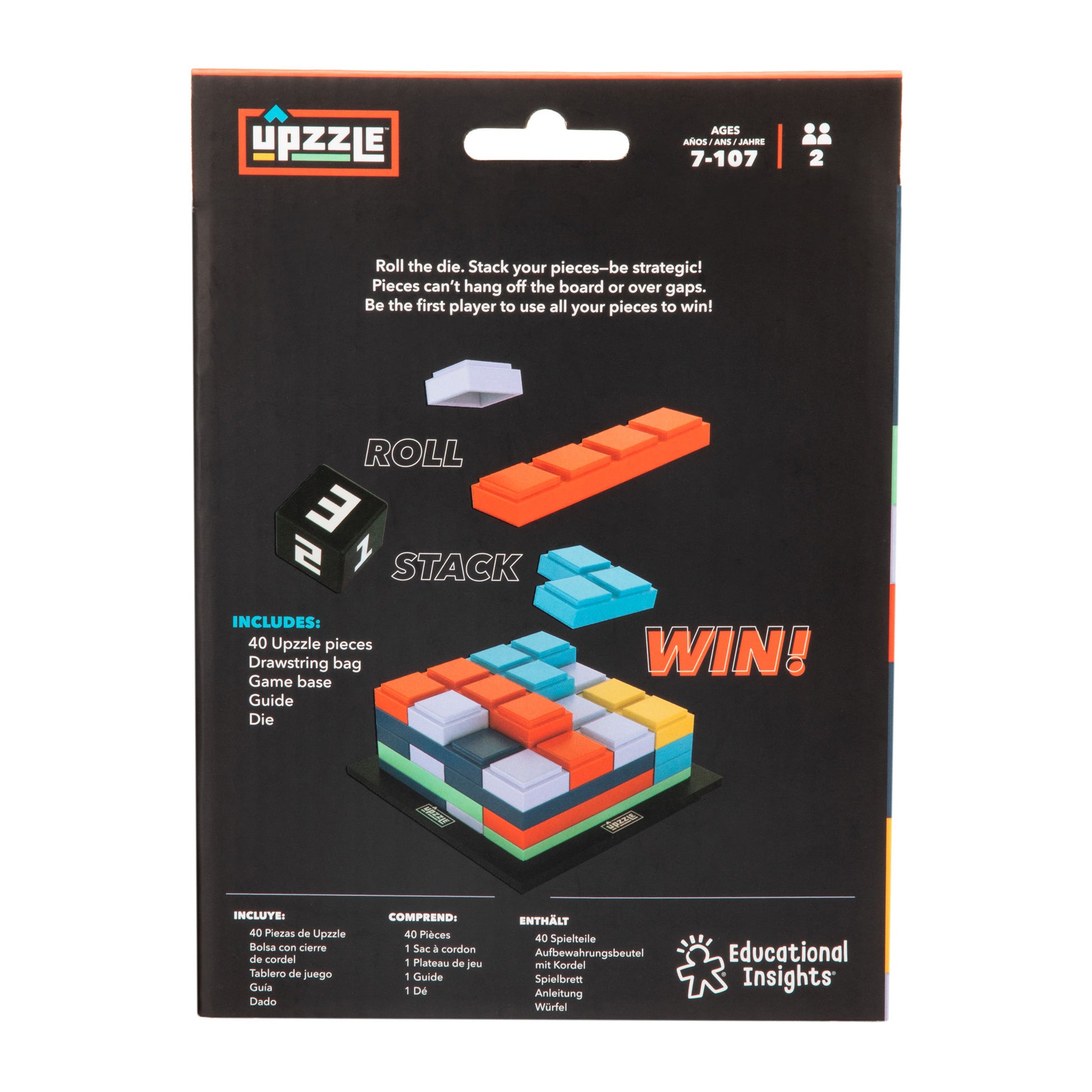 Educational Insights Upzzle Strategic Stacking Puzzle Game