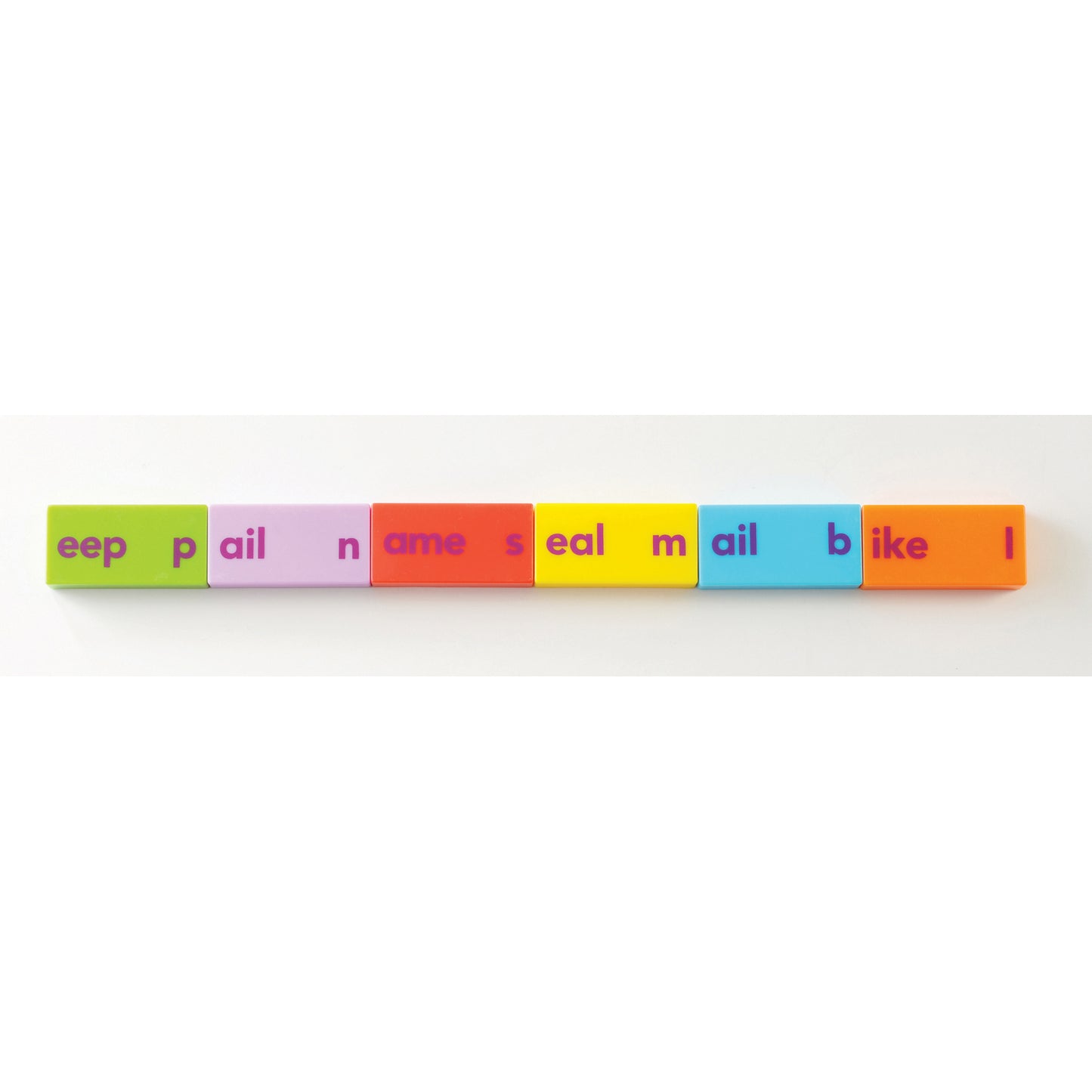 Educational Insights Phonics Dominoes - Long Vowels - Brightly Colored Learning Game