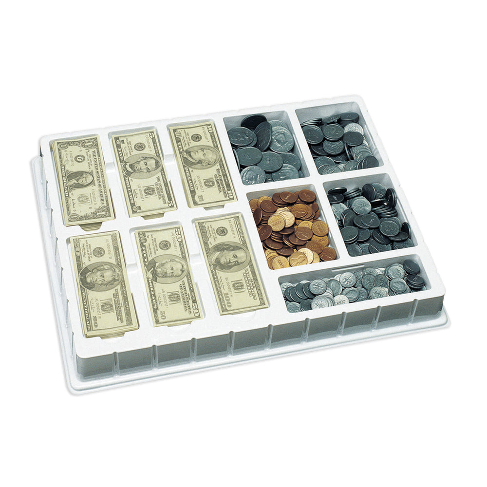 Educational Insights Play Money, Coins & Bills Deluxe Set - Realistic Pretend Currency