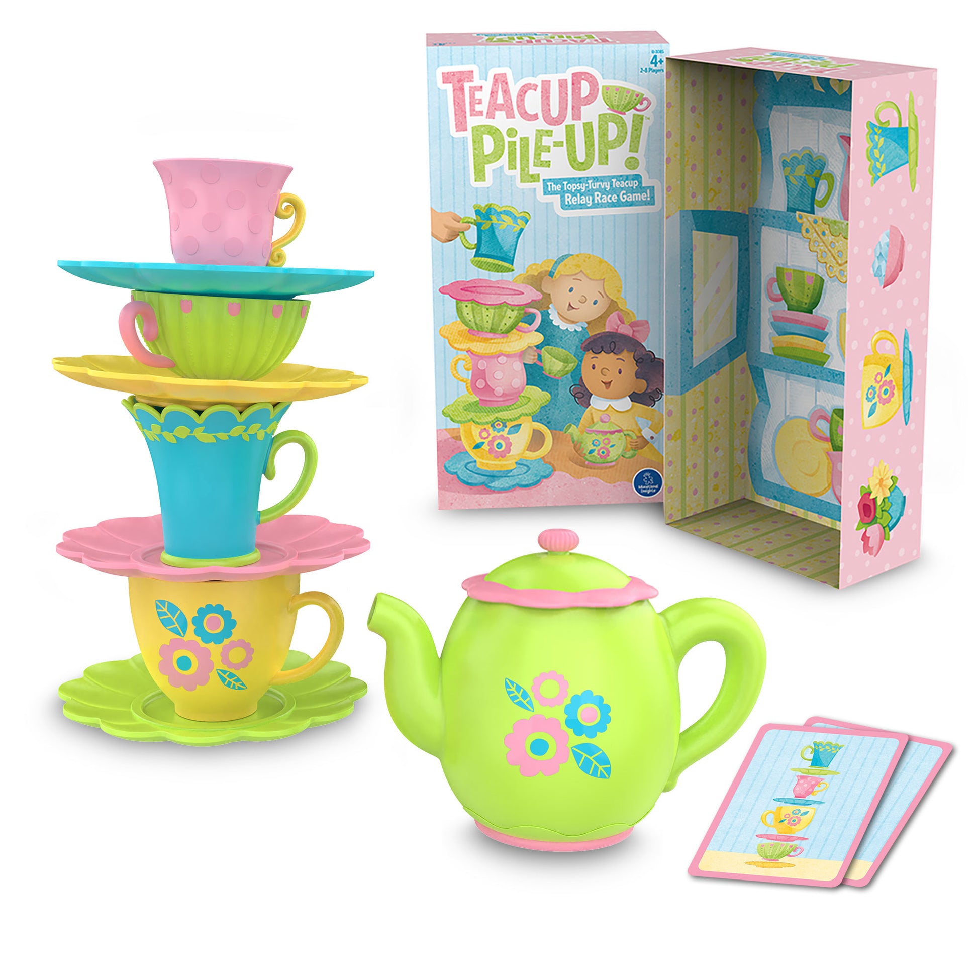 Educational Insights Teacup Pile-Up! Relay Race Game