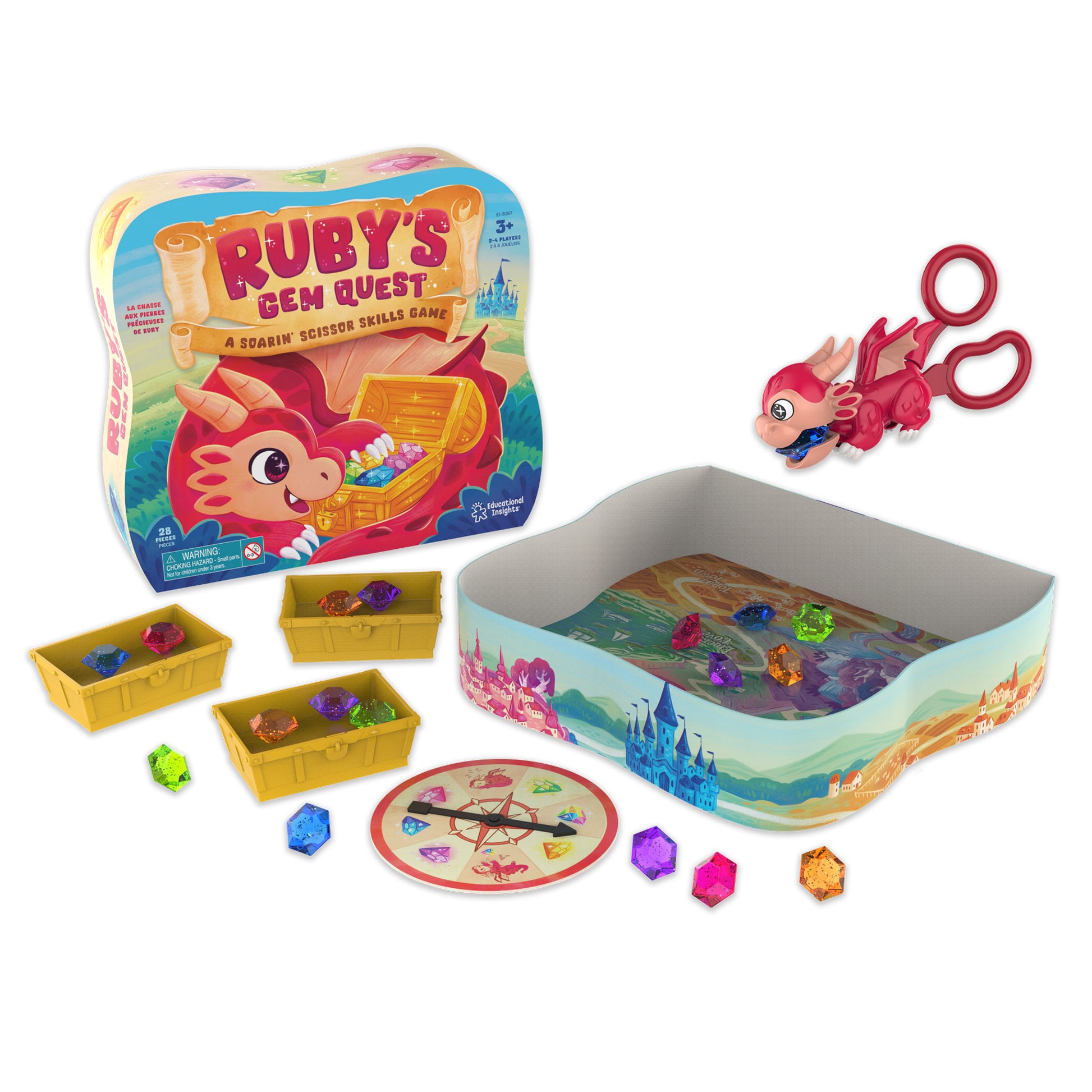 Educational Insights Ruby's Gem Quest Scissor Skills Game