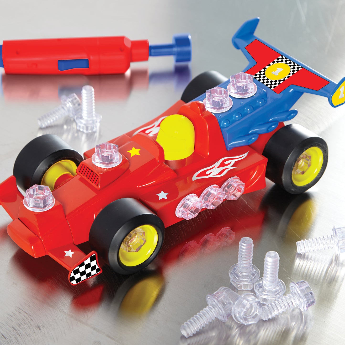 Educational Insights Design & Drill Power Play Vehicles - Race Car