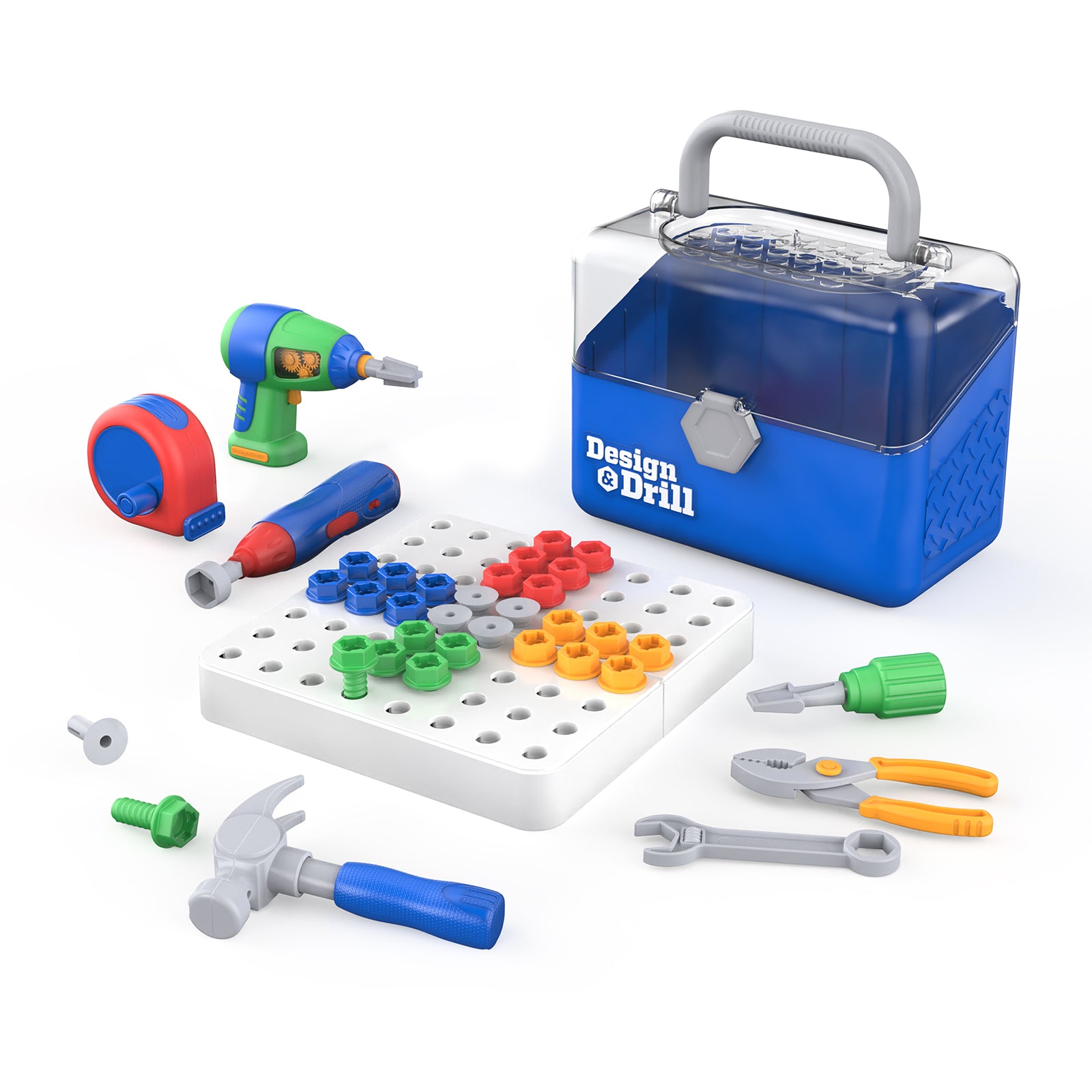 Educ “Educational Insights Design & Drill Toolbox - Vibrant STEM Toy Kit”