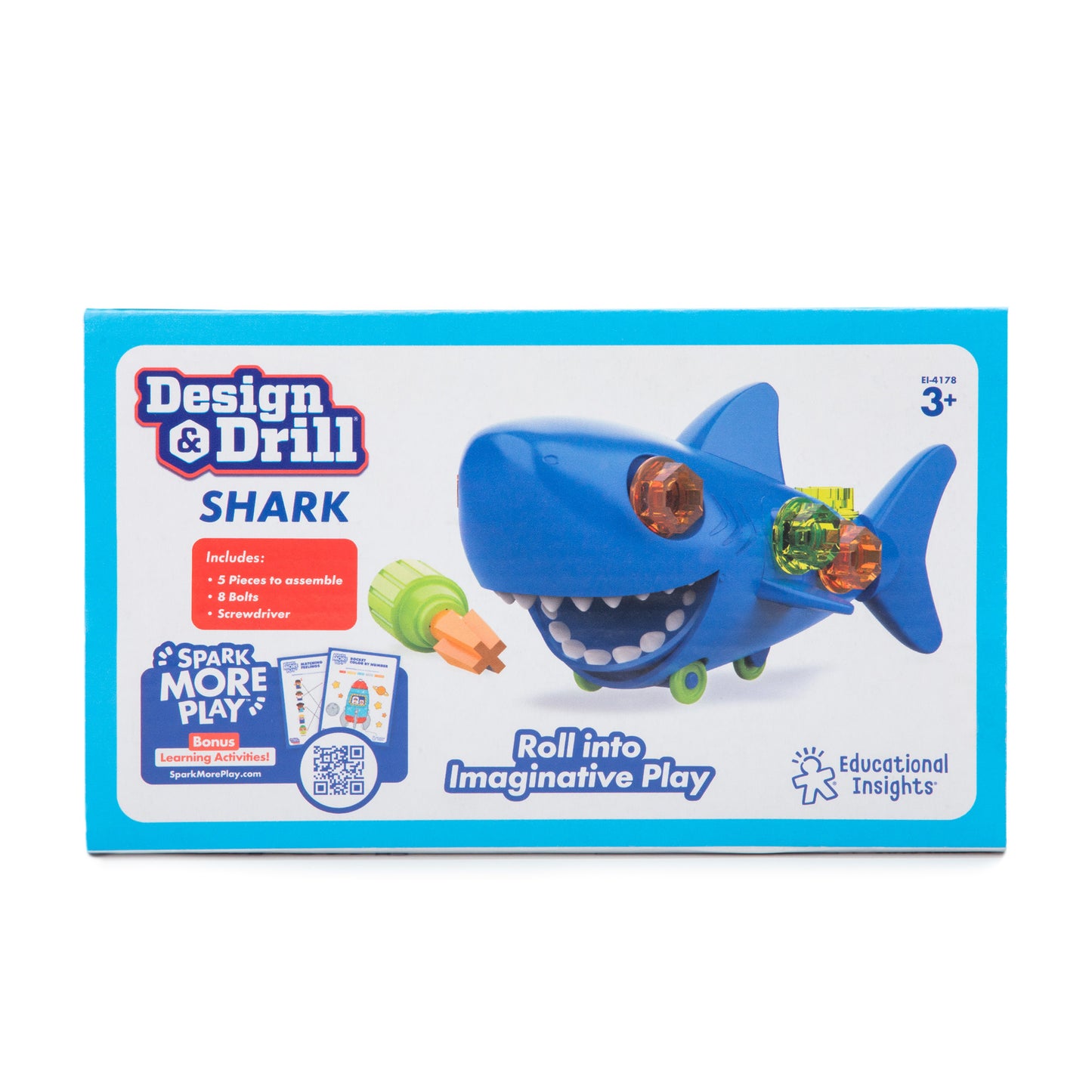 Educational Insights Design & Drill Shark - Interactive Building Toy