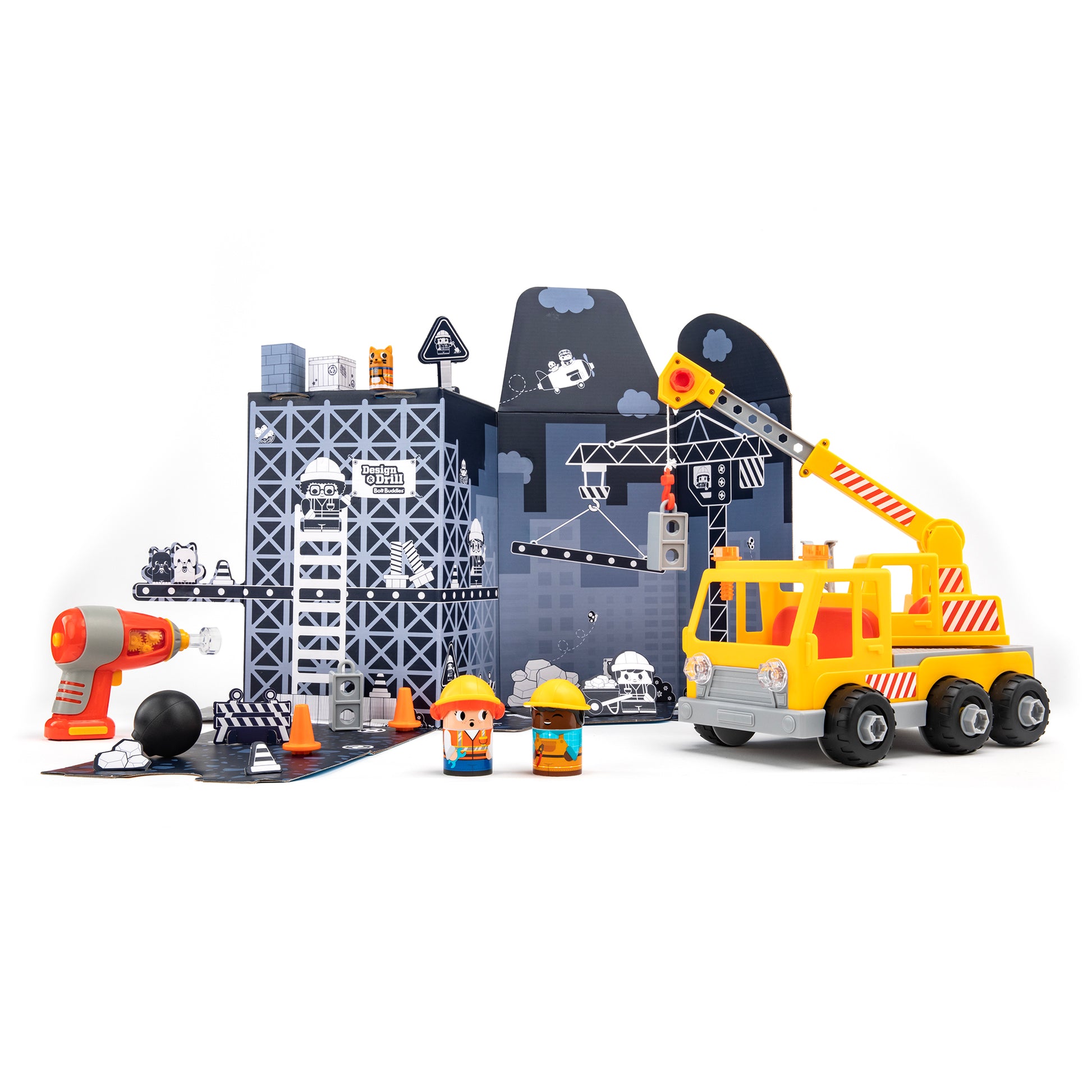 Educational Insights Design & Drill Bolt Buddies Crane - Interactive Construction Toy