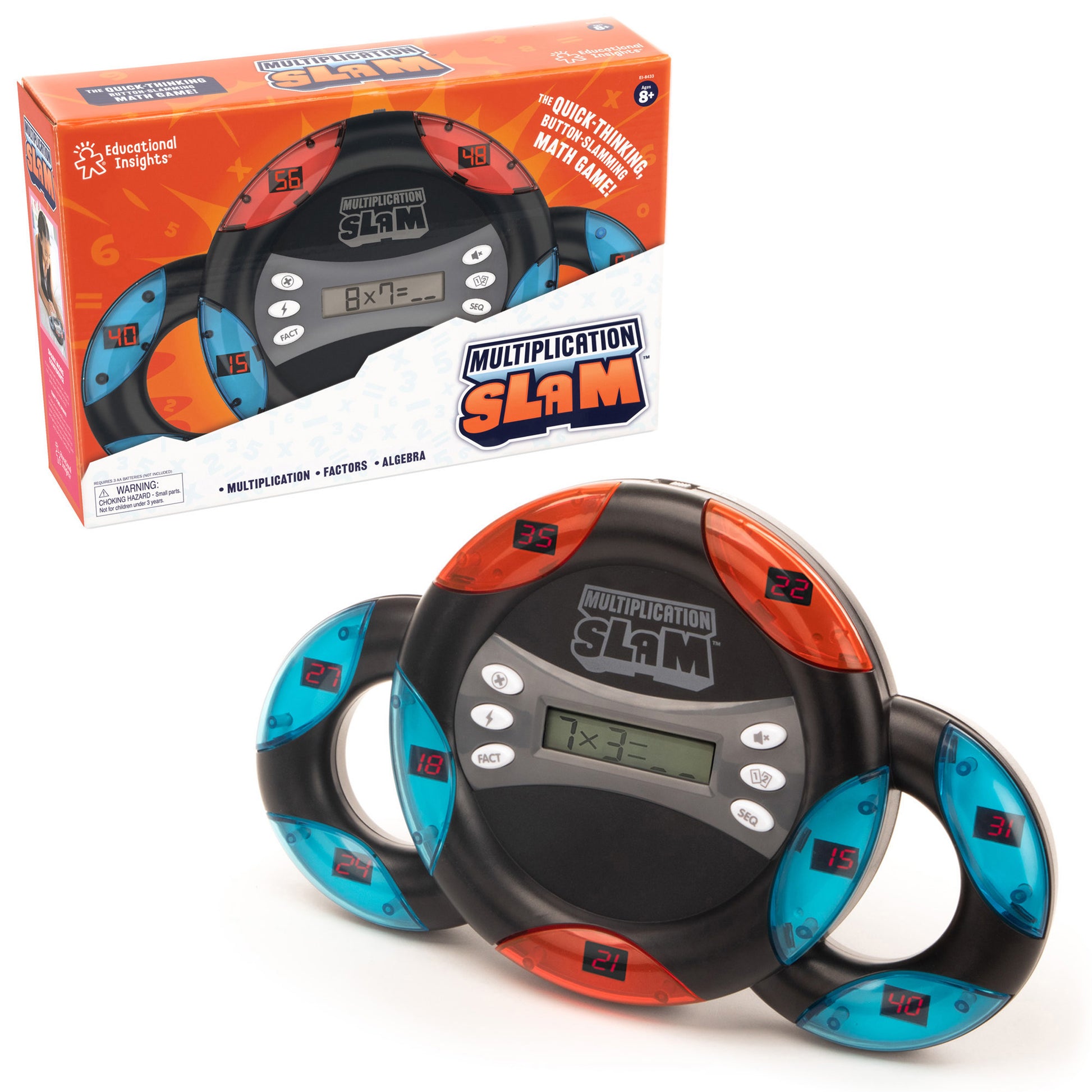 Educational Insights Multiplication Slam Electronic Math Handheld Game