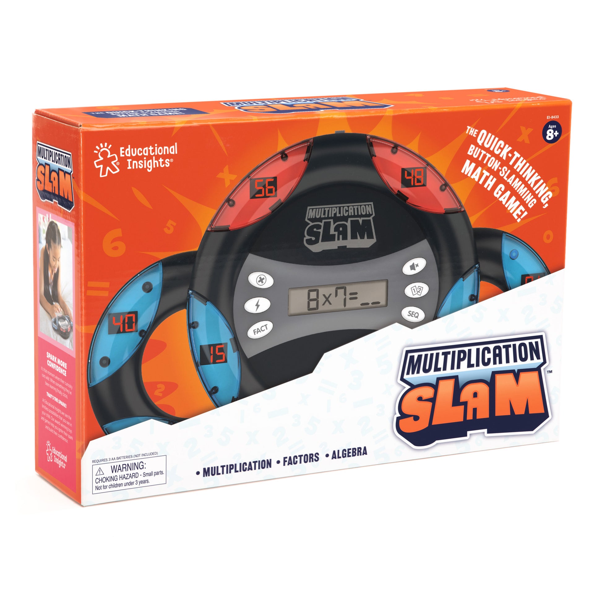 Educational Insights Multiplication Slam Electronic Math Handheld Game