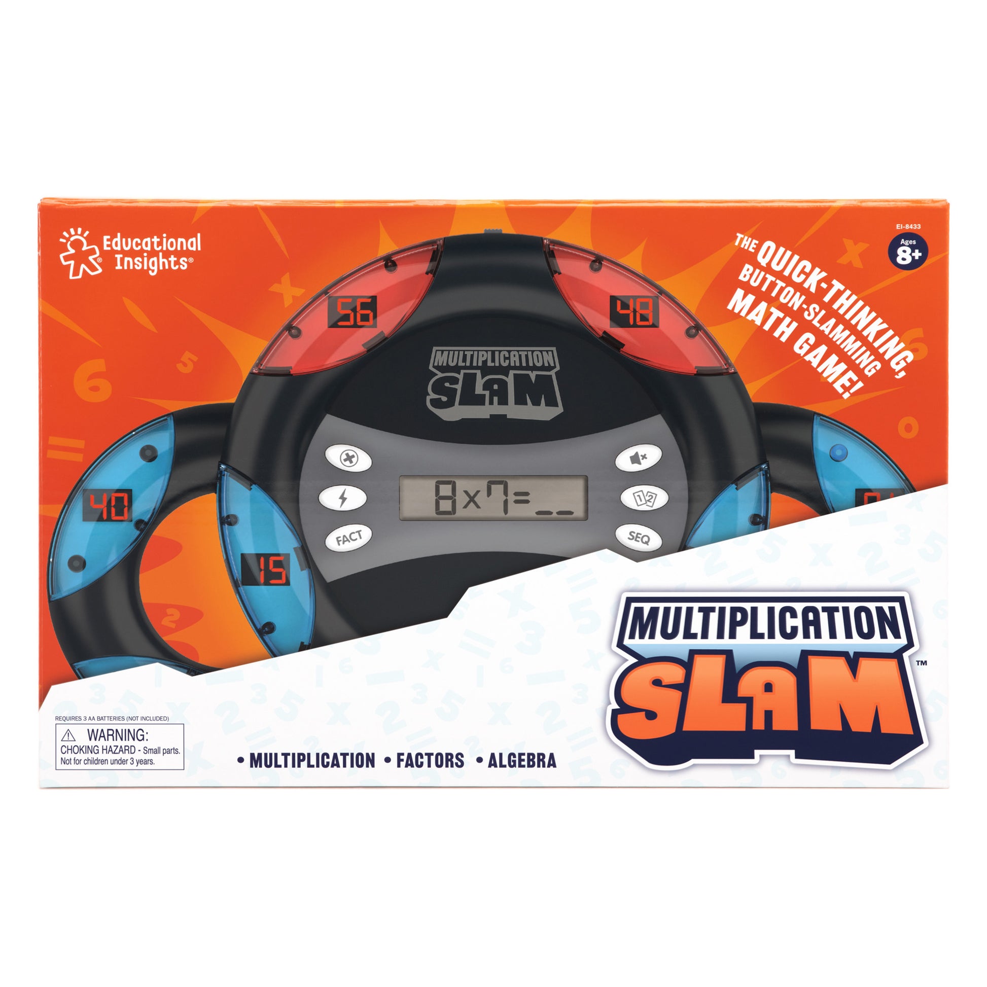 Educational Insights Multiplication Slam Electronic Math Handheld Game