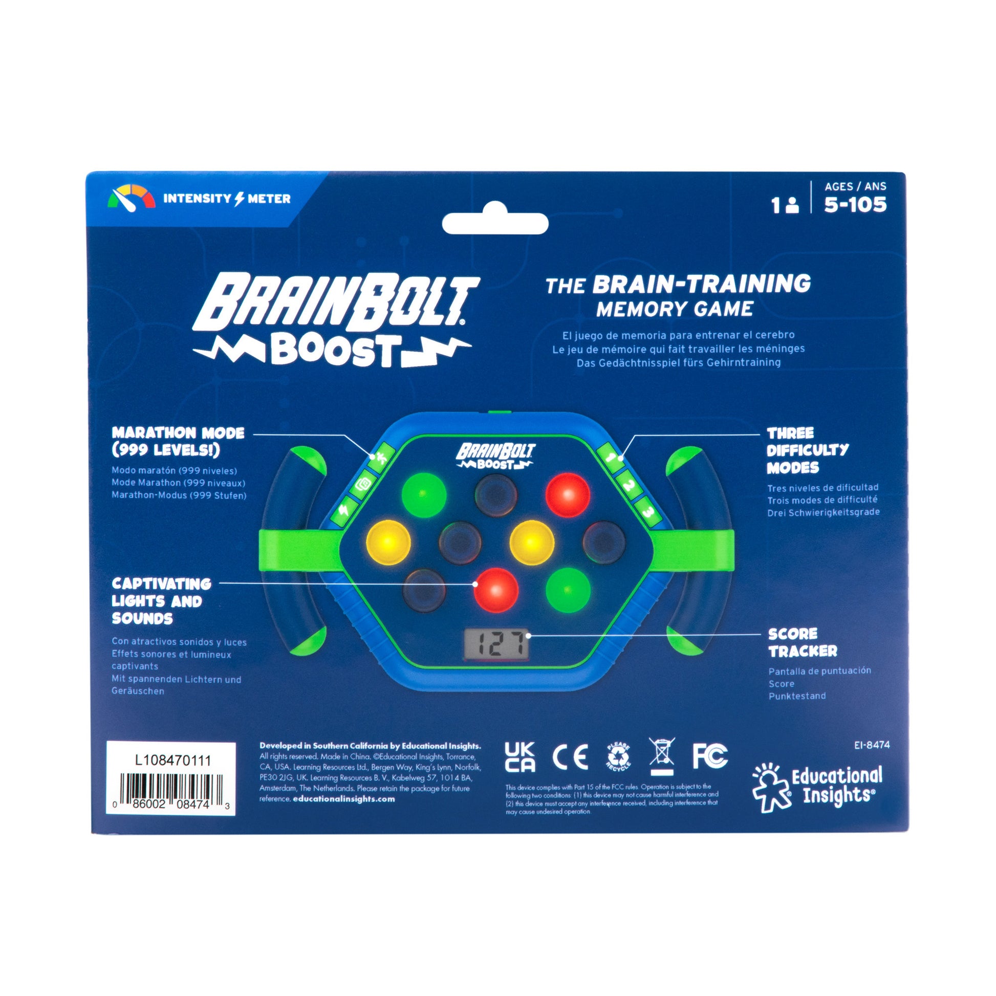 Educational Insights BrainBolt Boost Interactive Memory Game