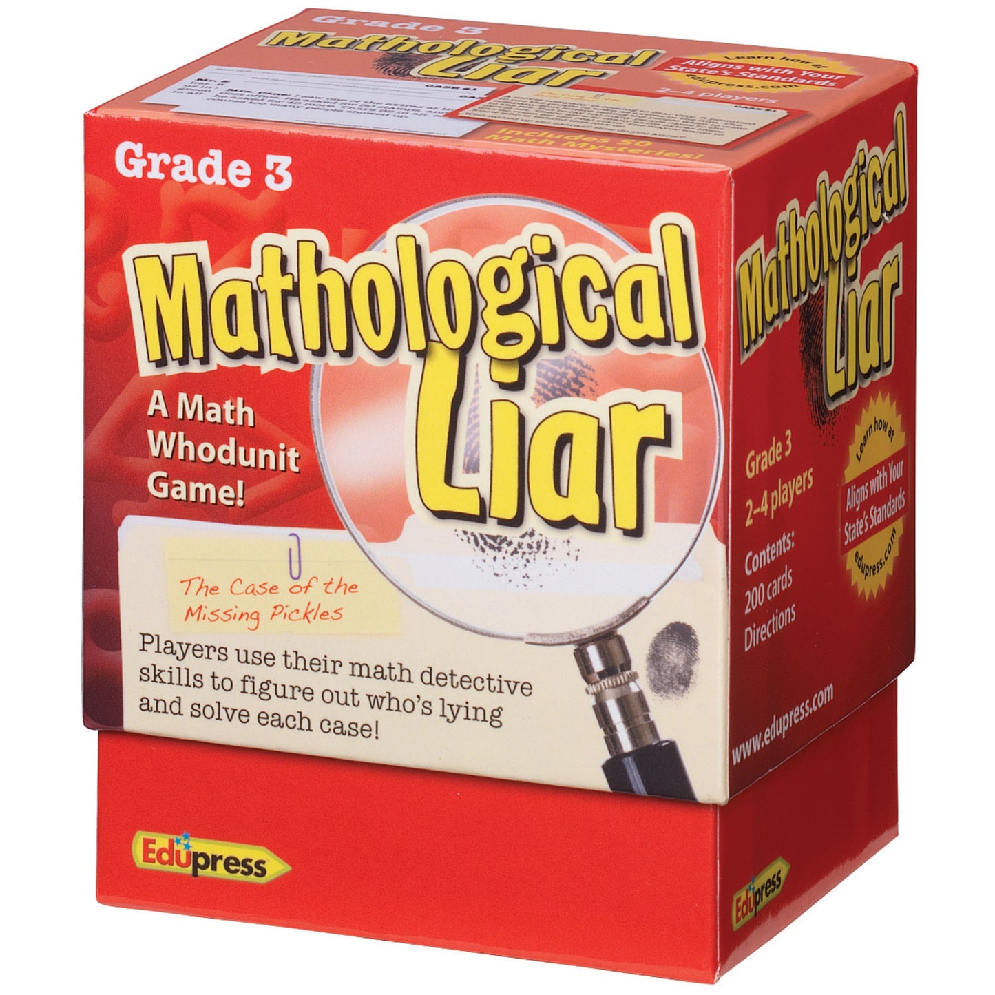 Edupress Mathological Liar Game - Grade 3 - Critical Thinking Math Mysteries