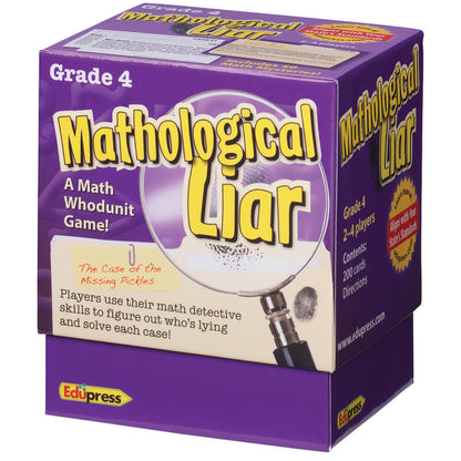 Edupress Mathological Liar Game - Grade 4 - Math Detective Fun