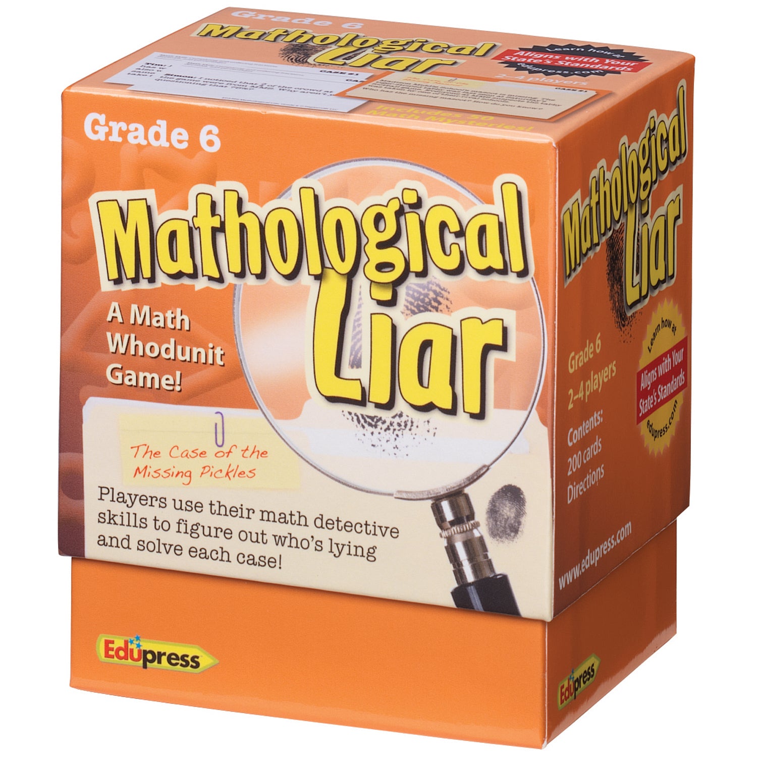 Edupress Mathological Liar Game - Grade 6 - Critical Thinking Math Puzzles