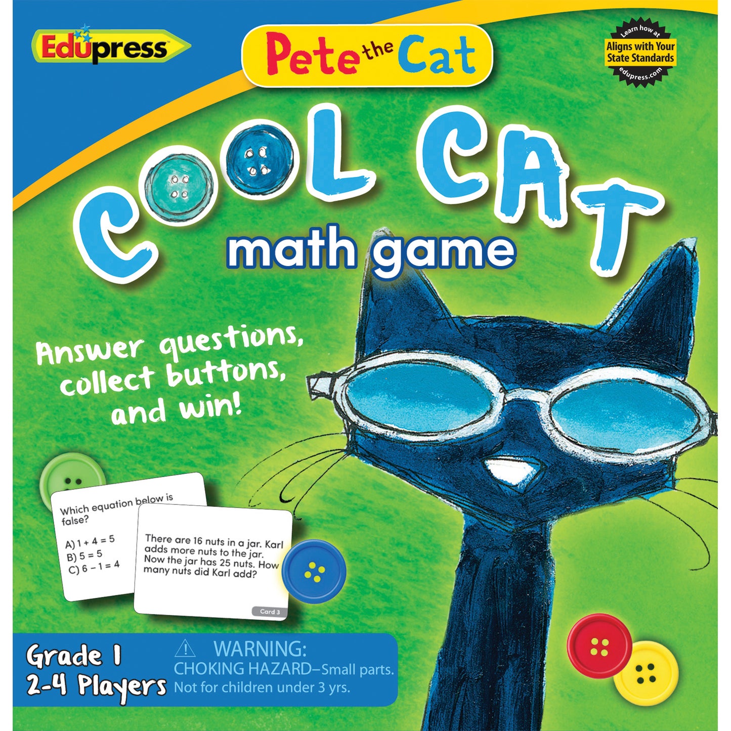 Edupress Pete the Cat Cool Cat Math Game - Grade-Level Educational Fun