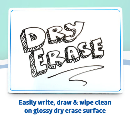 Flipside Dry Erase Learning Mat - Double-Sided, Letters & Numbers, 12-Pack