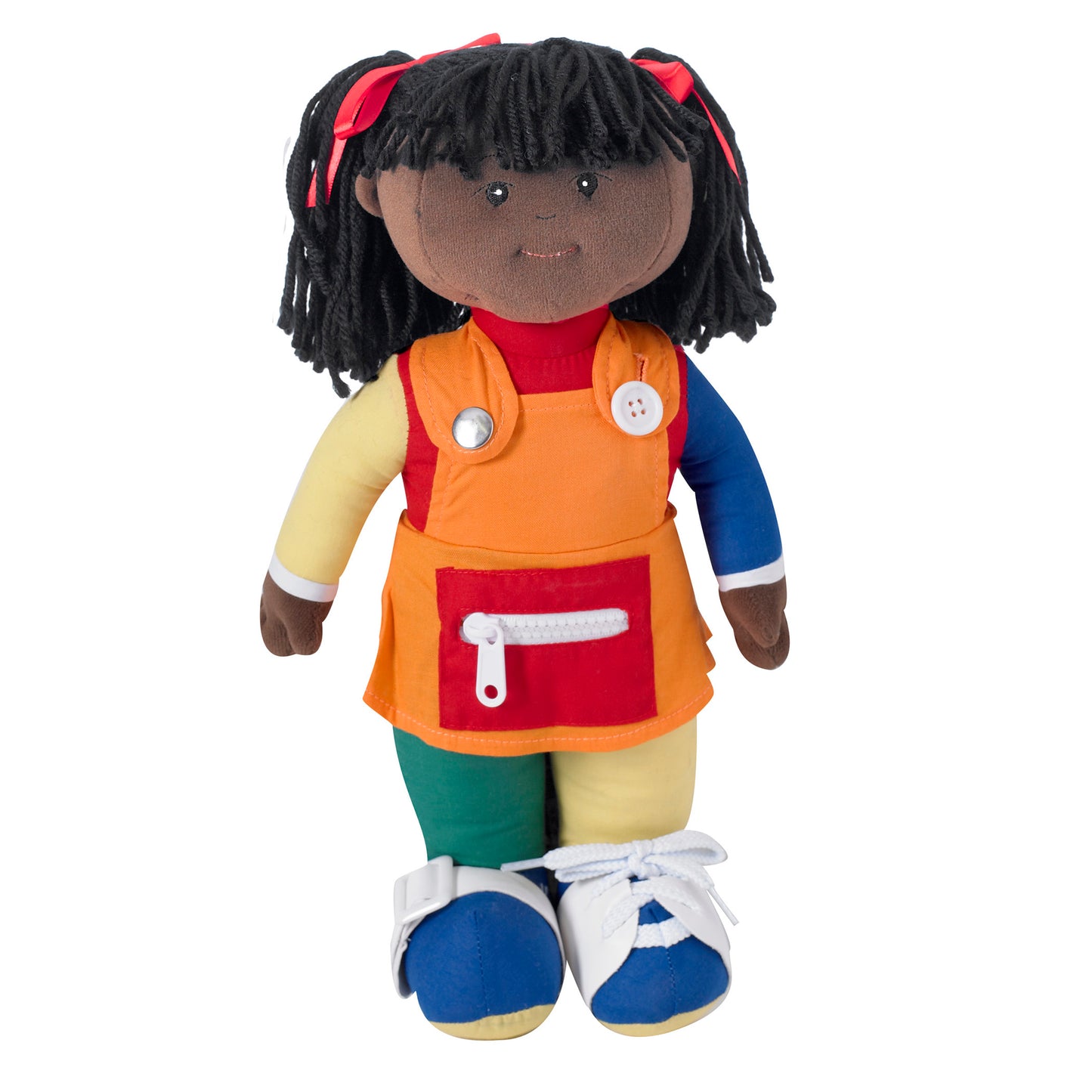 Children's Factory Learn-to-Dress Doll - Celebrate Diversity - Black Girl