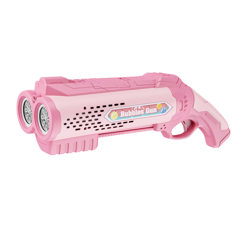 Contixo 16-Hole Pink Bubble Blaster with LED Lights - Automatic Bubble Maker for Kids