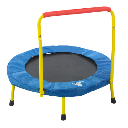 The Original Toy Company 36" Fold & Go Indoor/Outdoor Trampoline with Handle