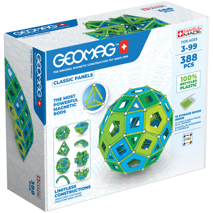 Geomag MASTERBOX Cold Colors Recycled Magnetic Building Set - 388 Pieces