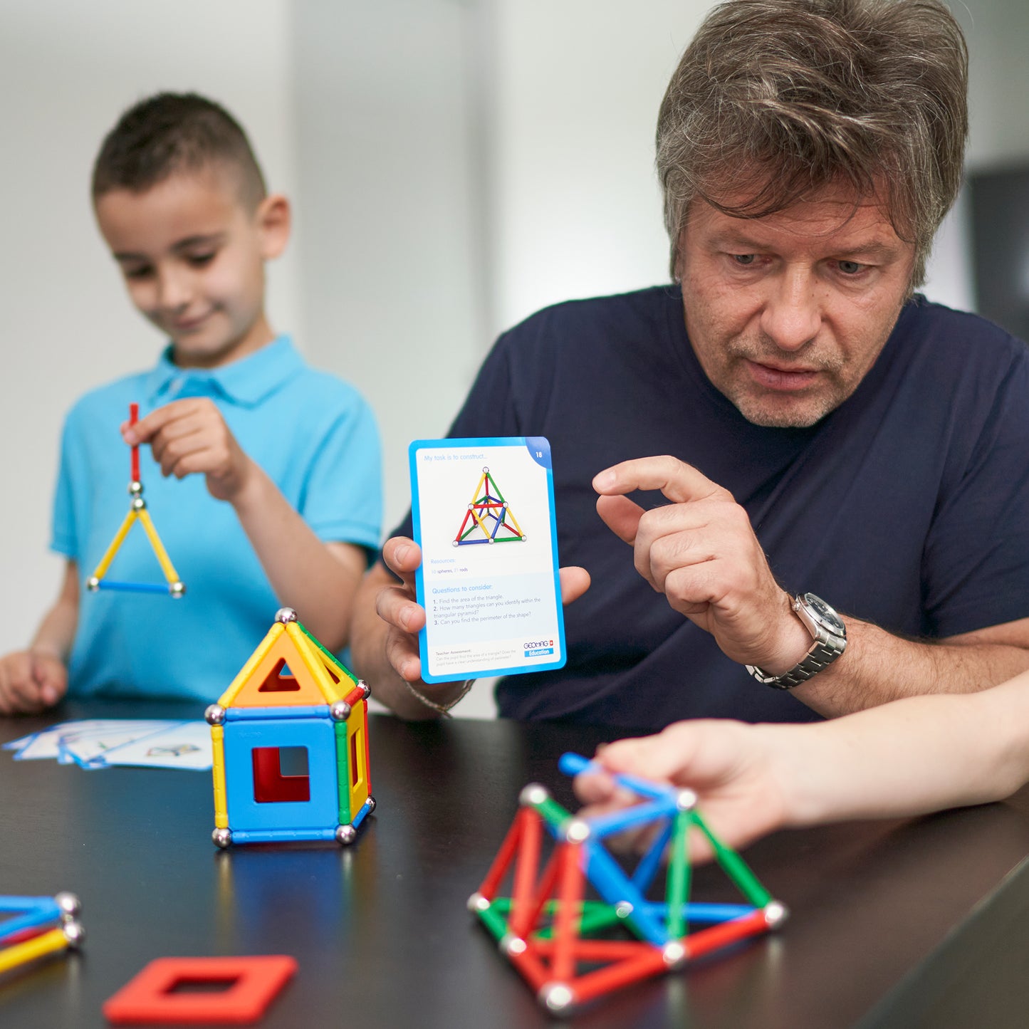 Geomag Geometry Lab Recycled Set - STEM Educational Toy - 244 Pieces