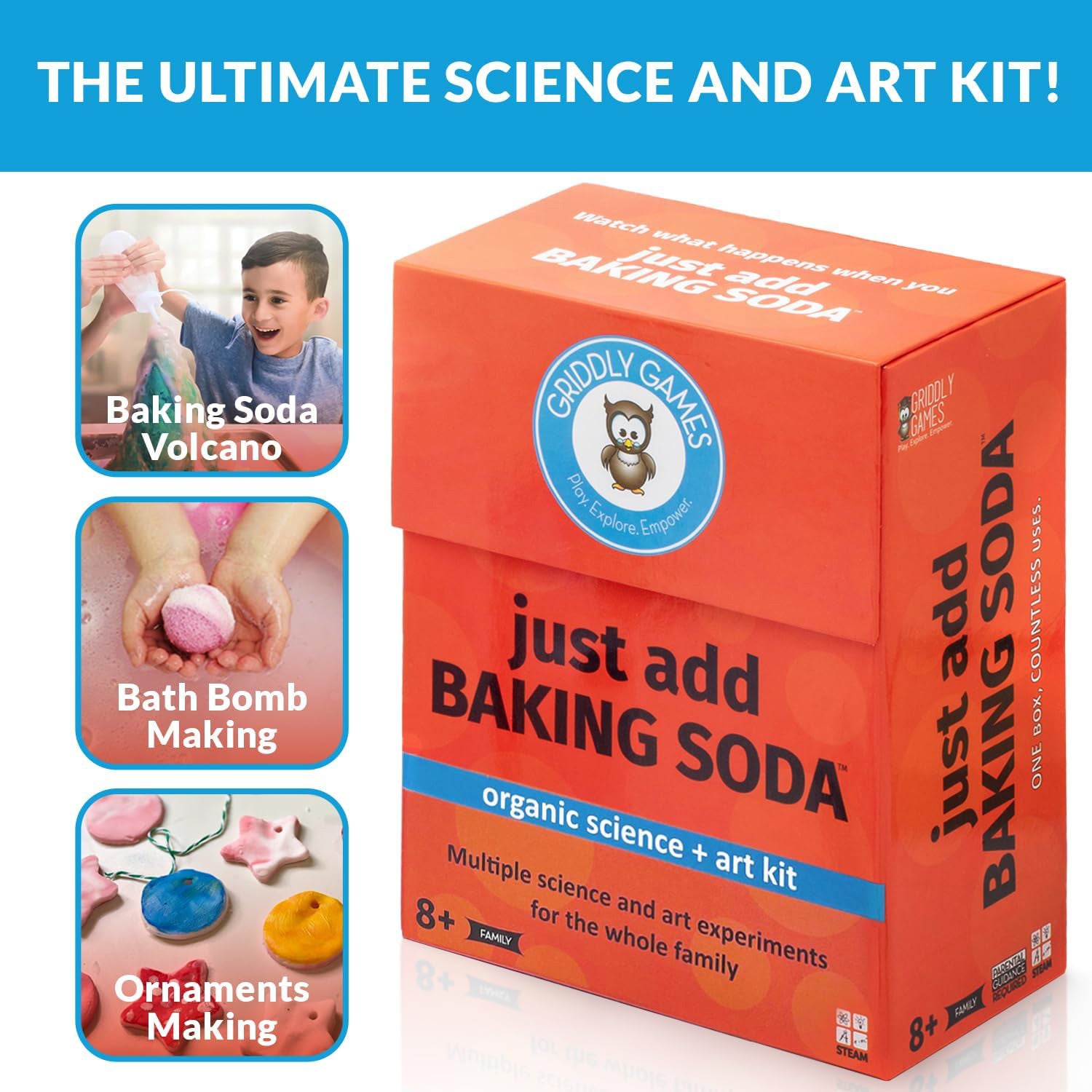 Griddly Games Just Add Baking Soda STEAM Kit