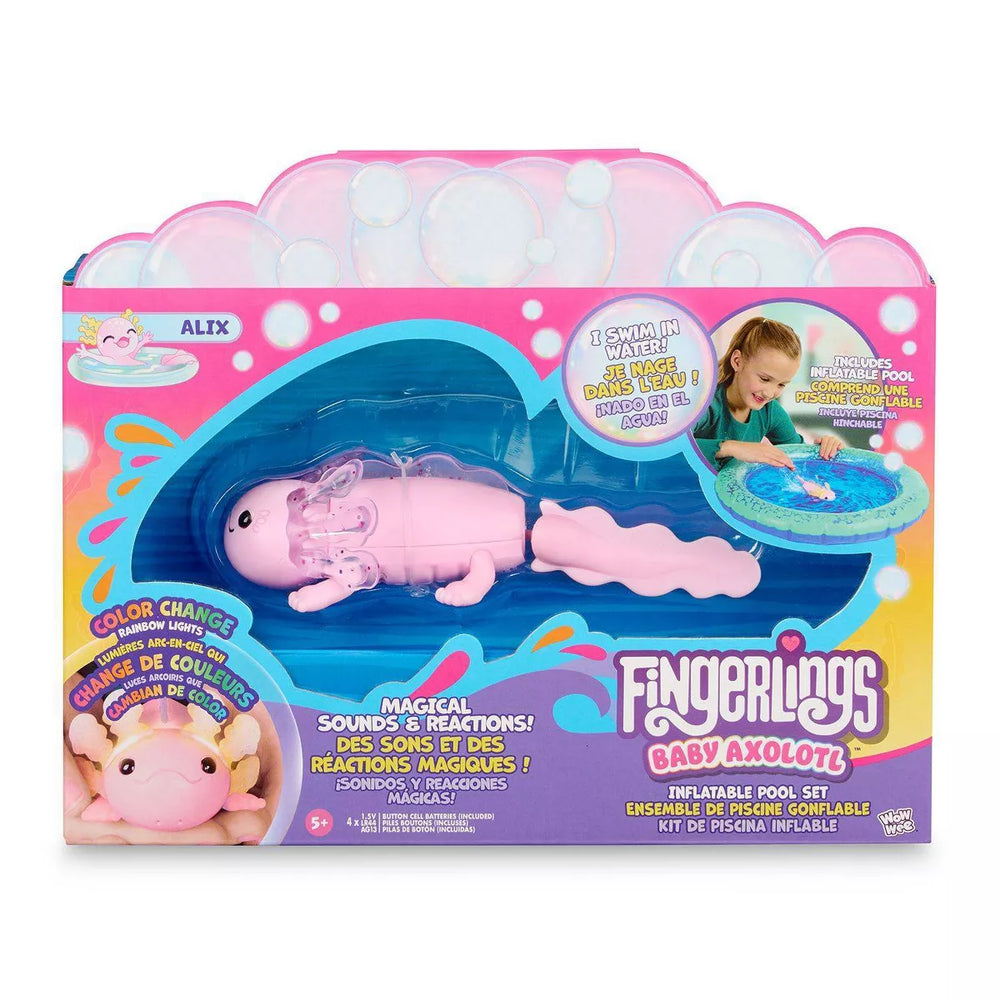 WowWee Fingerlings Alix Axolotl Interactive Aquarium Toy