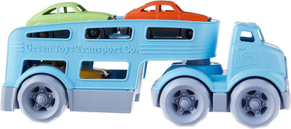 Green Toys Eco-Friendly Car Carrier with 3 Mini Cars - 100% Recycled Plastic