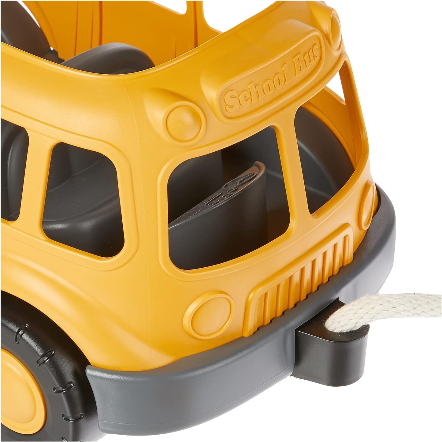 Green Toys Eco-Friendly School Bus Pull Wagon for Toddlers