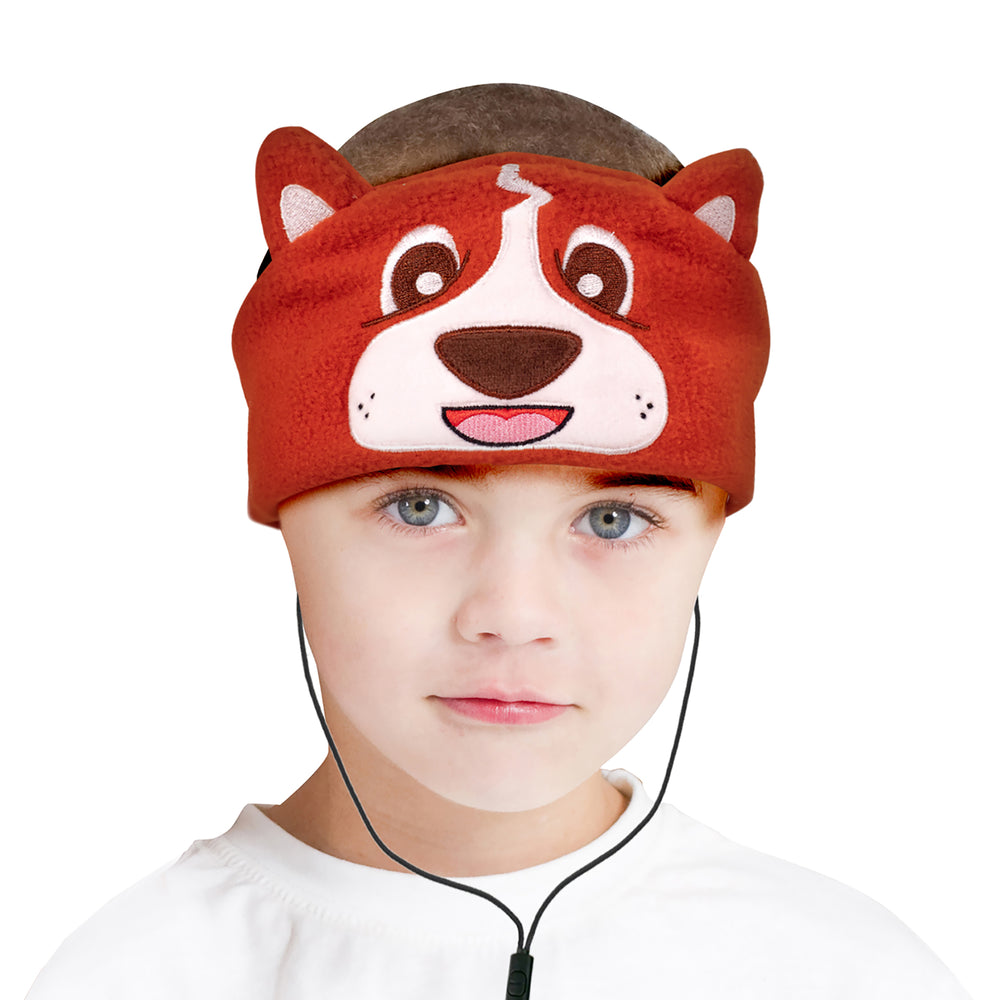 Contixo H1 Kids Adjustable Fleece Headband Headphones - Dog - Cozy Fleece