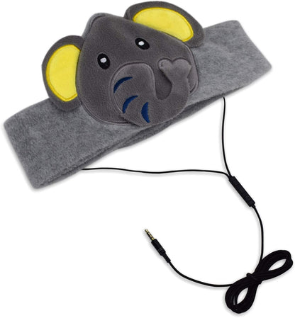 Contixo H1 Kids Adjustable Fleece Headband Headphones - Elephant Design