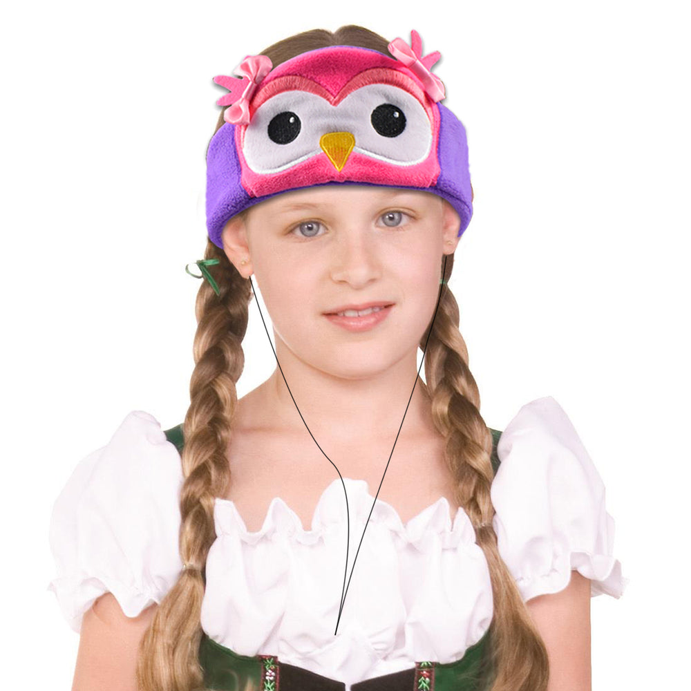 Contixo H1 Kids Fleece Headband Headphones - Adjustable Owl Design