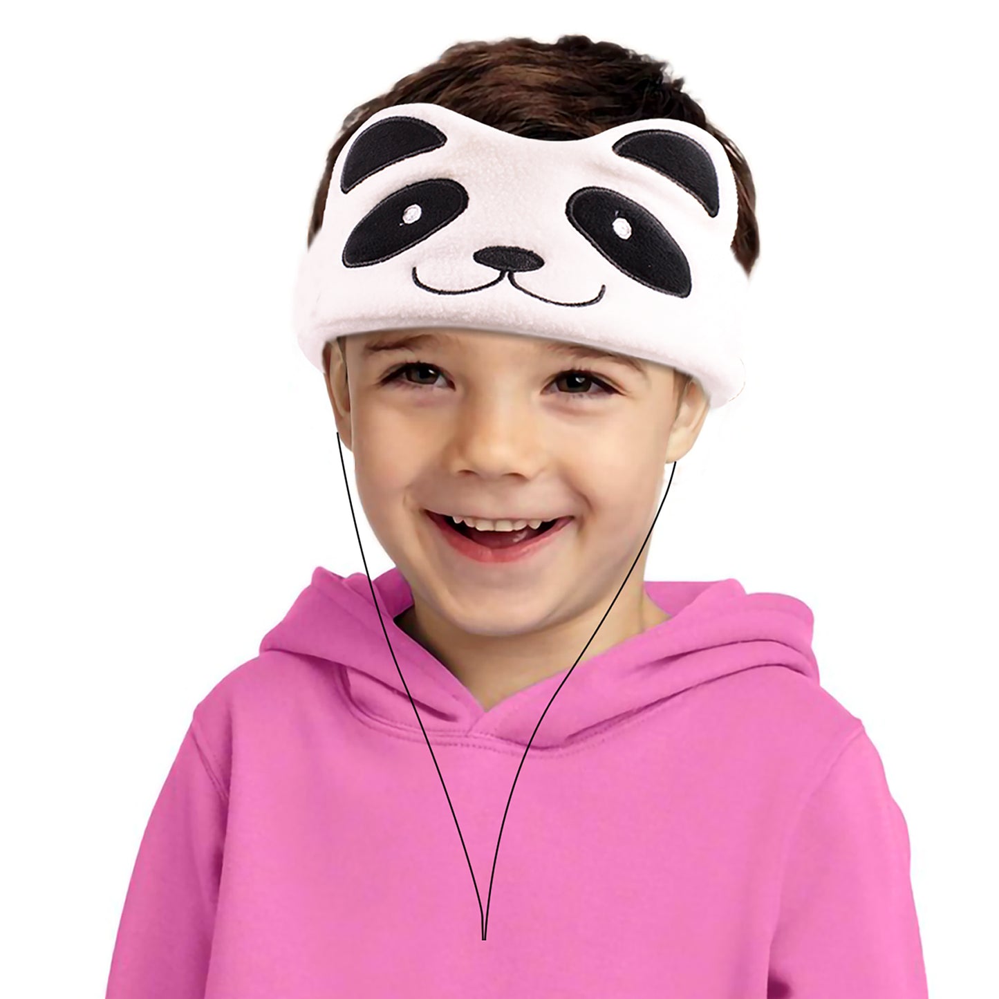 Contixo H1 Kids Adjustable Fleece Headband Headphones - Panda Design