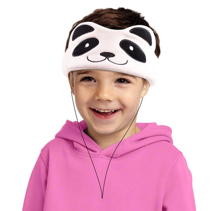 Contixo H1 Kids Adjustable Fleece Headband Headphones - Panda Design