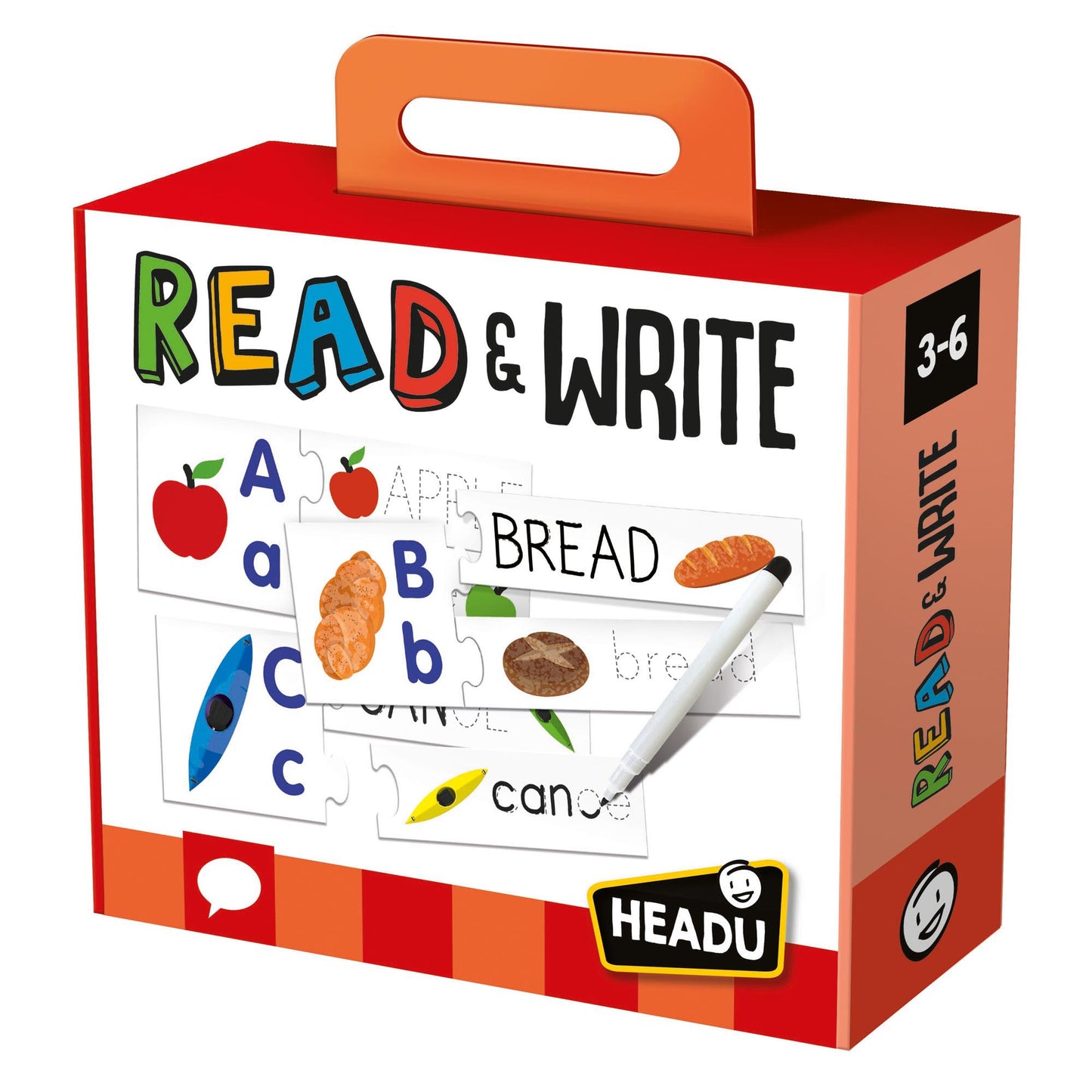 Headu Read & Write Puzzles - Alphabet & Writing Skills for Kids