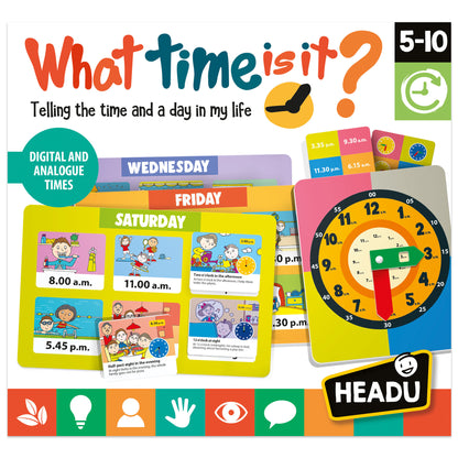 Headu What Time Is It - Interactive Learning Clock Game