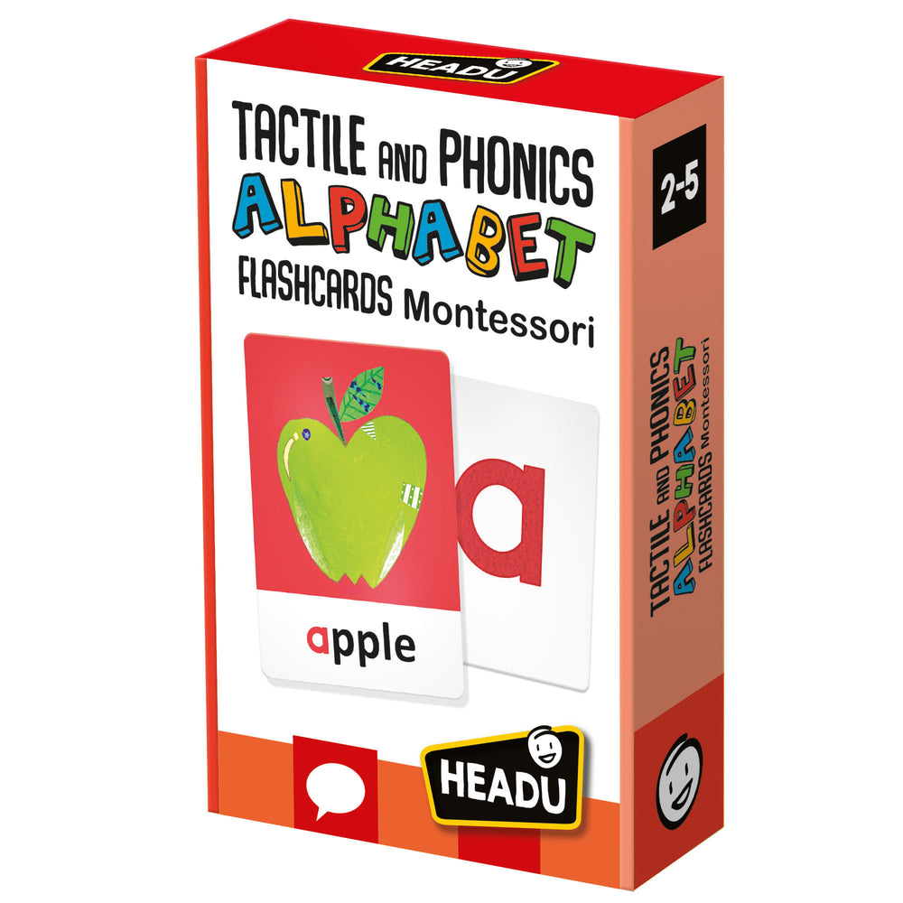 Headu Montessori Flashcards - Tactile & Phonics Alphabet Learning Set