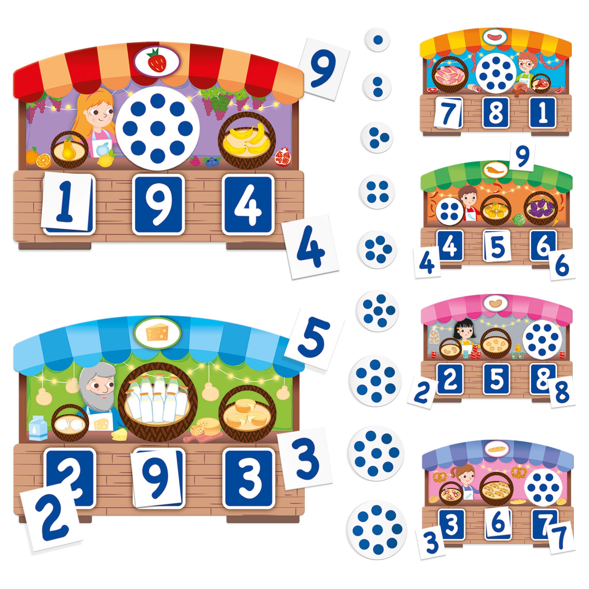 Headu 123 Montessori Touch Bingo - Interactive Counting Game