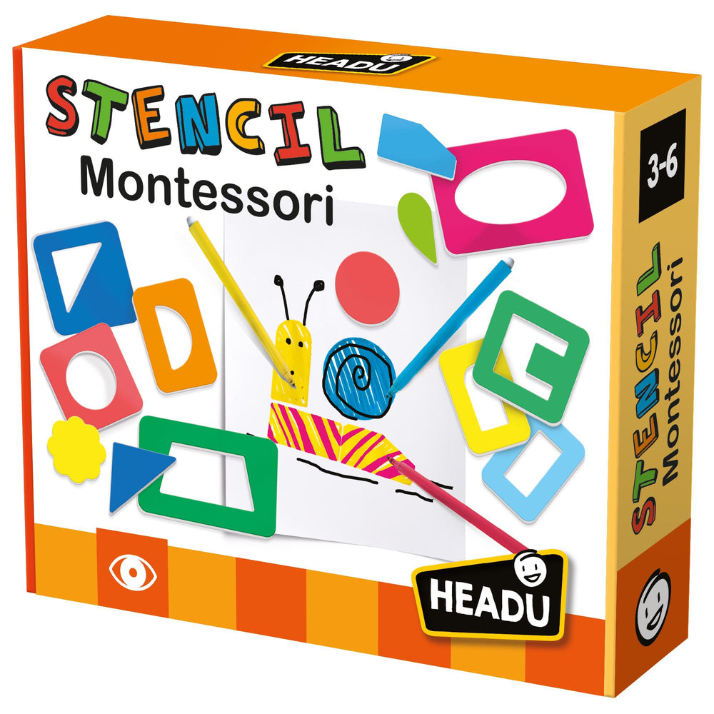 Headu Montessori Magic Stencil Set - Creative Shapes & Colors